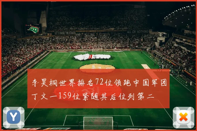 李昊桐世界排名72位领跑中国军团丁文一159位紧随其后位列第二
